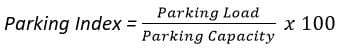 تجربة تحليل مواقف السيارات مع المناقشة (Parking Studies Test) 4 Parking index