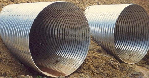 تنفيذ شبكات الصرف الصحي (شبكات المجاري والأمطار وملحقاتهما) 6 مجاري الستيل (Steel Sewers)